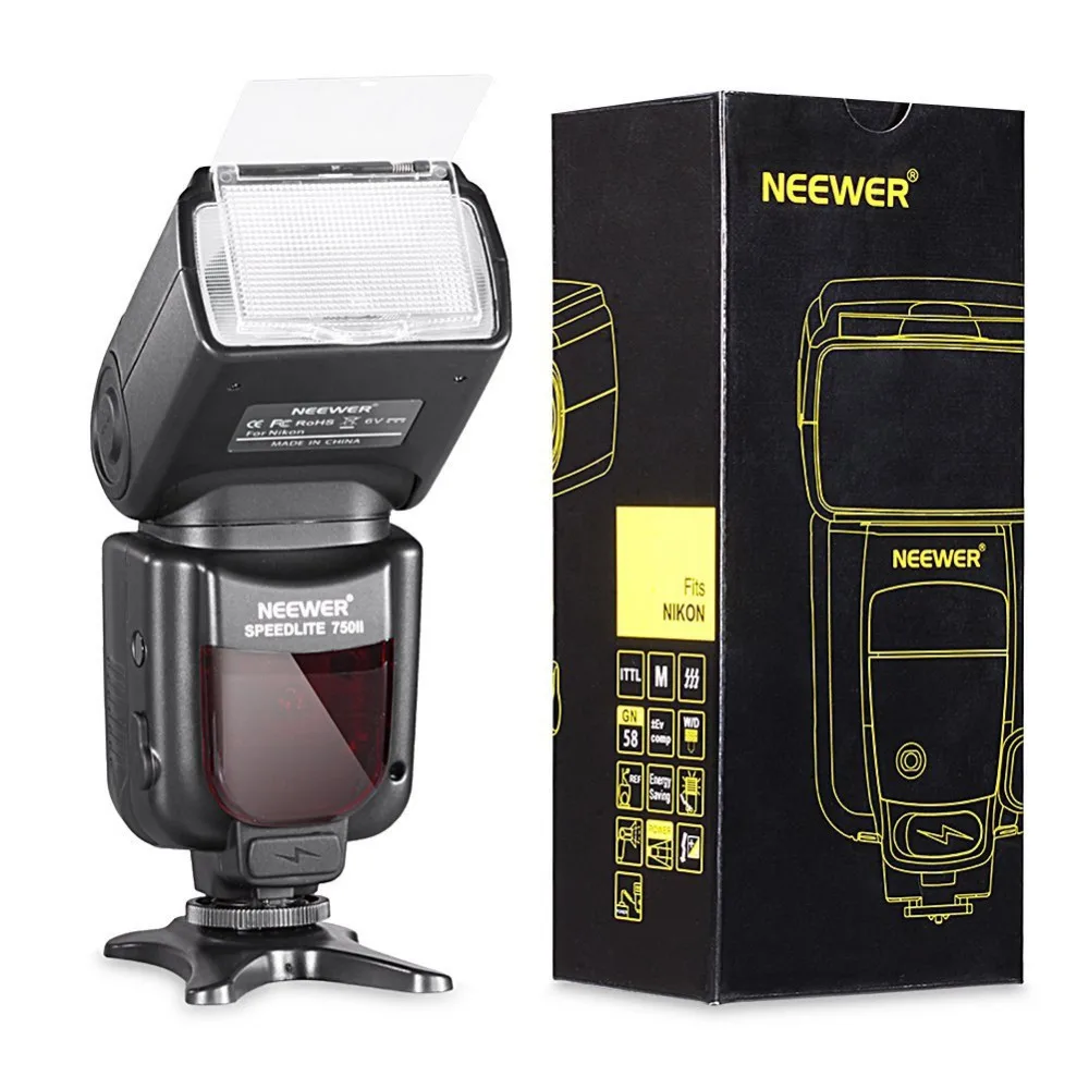 Neewer VK750 II вспышка i-TTL фонарик с LCD дисплей для Nikon D7100 D7000 D5200 D5100 D5000 D3000 D300 D700 D600 D90 D80 D70 D70S D60 D50