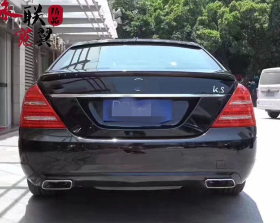 For Benz S Class W221 Spoiler 06 15 S65 Style Abs Material Spoiler Rear Trunk Wing Spoiler For Benz S3 S400 S4 S450 S600 Spoilers Wings Aliexpress