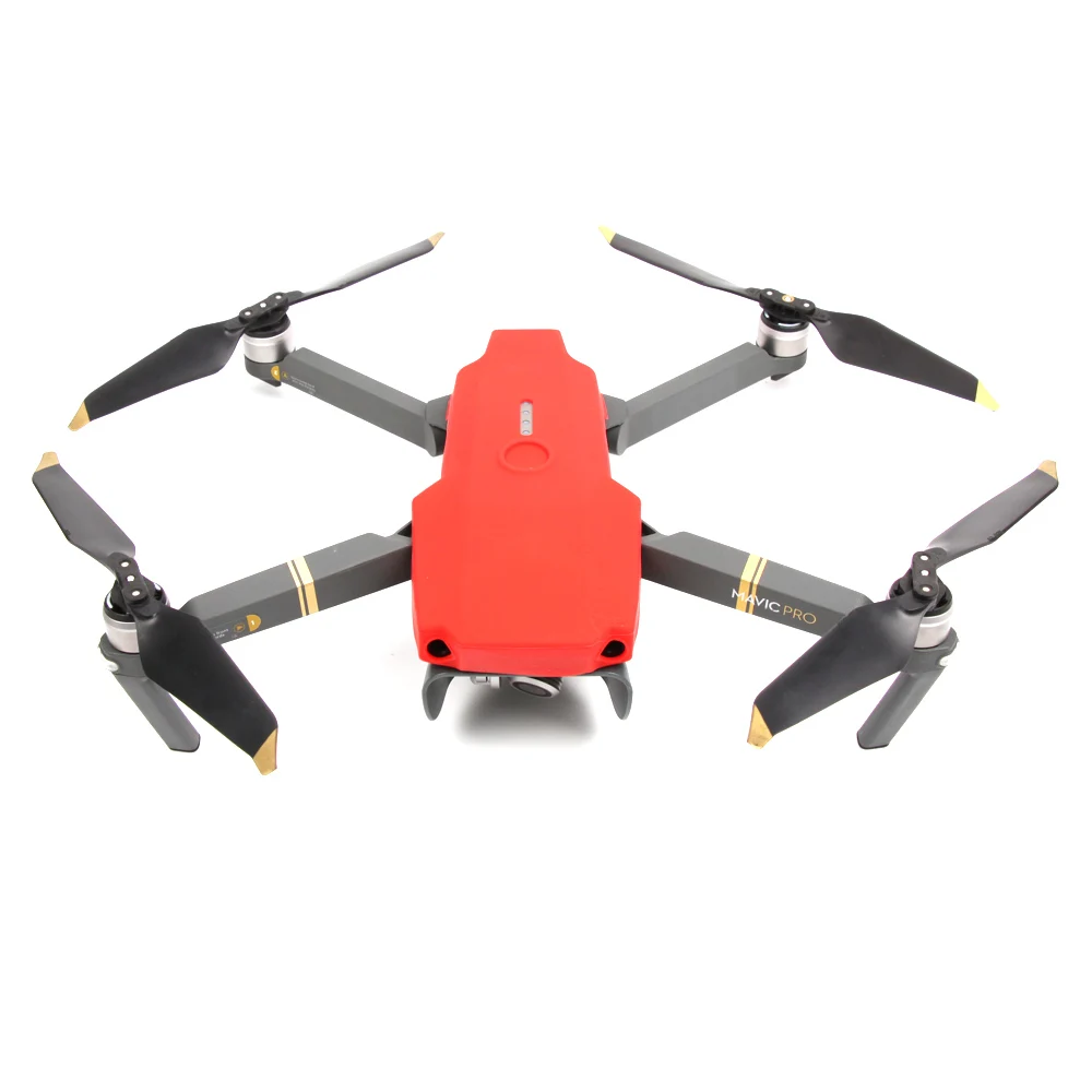 1pc Black/Red Drone Silicone Protective Cover Drone Body Protection