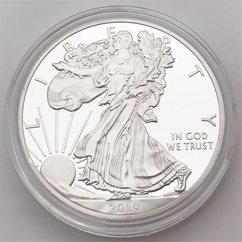 Американская Статуя Свободы, Орел, железная Памятная коллекция монет, подарок, горячий доллар, резьба, двухсторонний дизайн