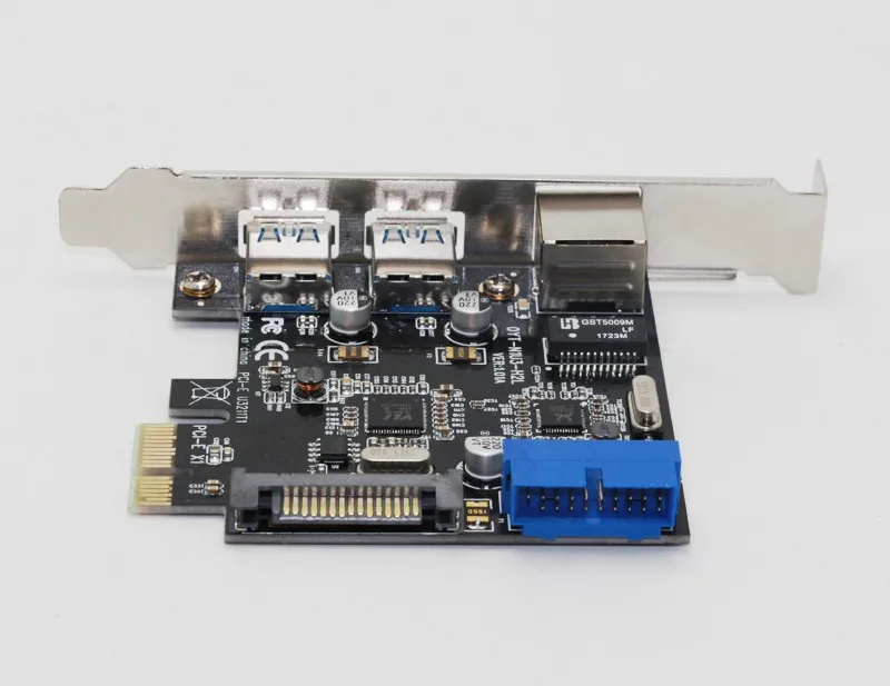 Адаптер Ethernet с 3 портами USB 0 Мбит/с PCI E на RJ45|Сетевые карты| |