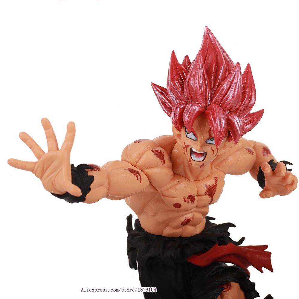 В стиле аниме Ди: B Dragon Ball Z Супер Saiyan Goku фигурку Brinquedos Son Goku-Цвета: черный красный