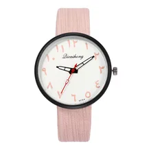 Childrens Watches Leather Strap Casual Fashion Wristwatch Digital Creative Woodprint Quartz Watch Kids Watches Boys Girls Clock