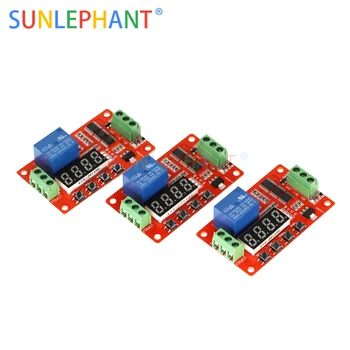 

5V/12V/24V DC Multifunction Self-lock Relay PLC Cycle Delay Time Timer Switch Module PLC Home Automation Delay Module