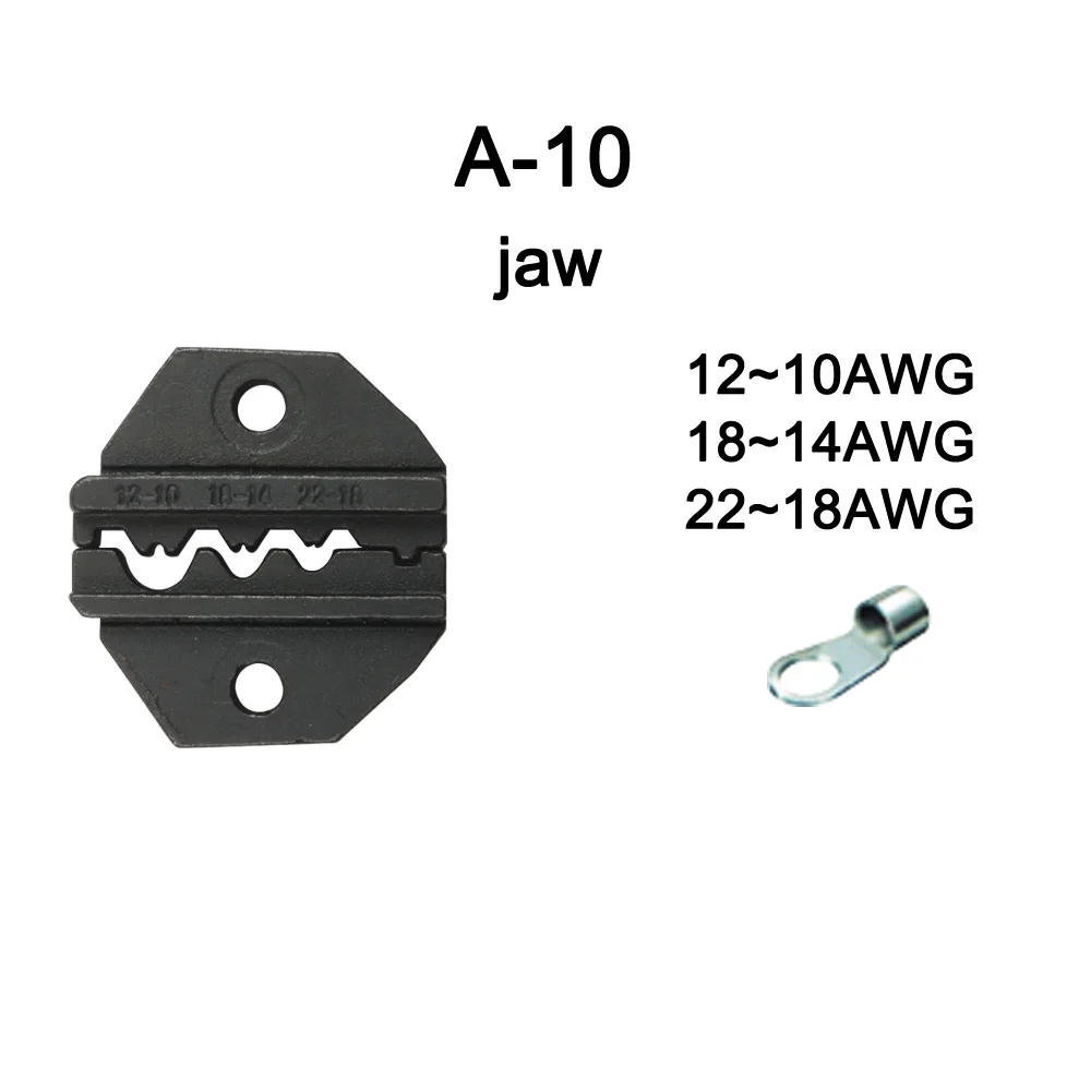 Наборы штампов для HS FSE AM-10 EM-6B1 EM-6B2 обжимной Пилер обжимной станок один комплект изготовлен из проволочного режущего станка инструмент челюсти - Цвет: A-10