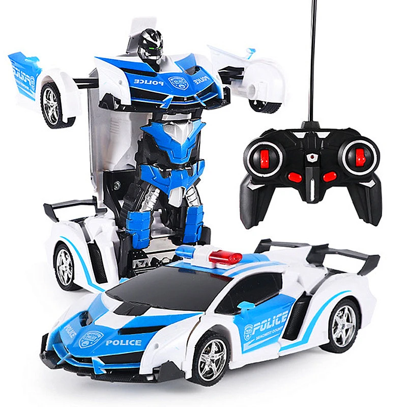 

Transformation RC Car Remote Control Car Radio-Controlled Sport Car Drift Model Transform Toy 1:18 One-key