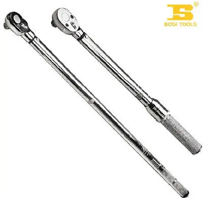 

Chrome Vanadium Steel Preset Torque Wrench 5-25N.m 3/8" Drive Head