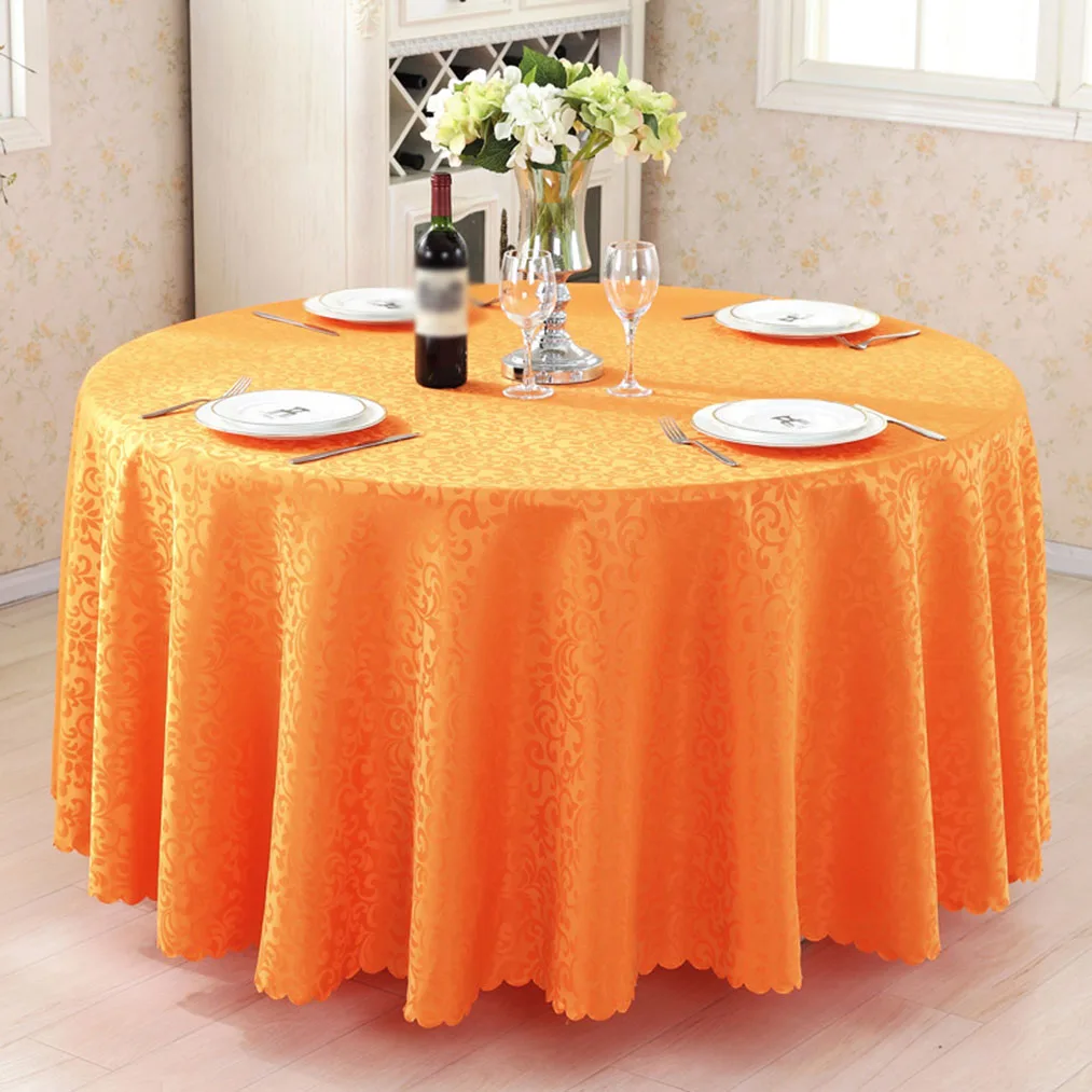 

YO HOOM Kitchen Hotel Restauran Polyester Round Tablecloth Tablecover Coffee Table Cloth Table Cover Color Optional