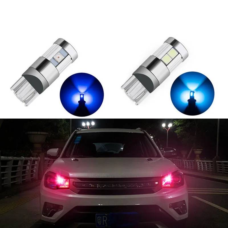 2 шт. Автомобильные светодиодные лампы t10 w5w 5/9 SMD для Audi A3 A4 B6 B8 B5 A6 C5 C6 TT Q5 Q7 Q3 A5 A8 A7 A1 R8