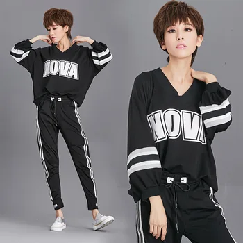

Europe New 2018 Spring Women's Fashion Loose Sexy V Neck Letter Printed Plus Size T Shirt Tops Female Casual Personality Shirts