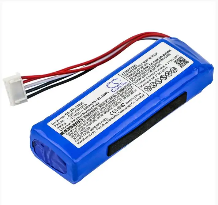 Аккумулятор Cameron Sino 6000 мАч для JBL Charge 3 201 2016 версия GSP1029102A колонка | Электроника