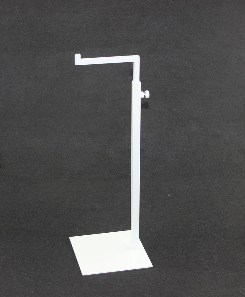 Adjustable Height Metal Handbag & Bag Display Stand White Women Handbag