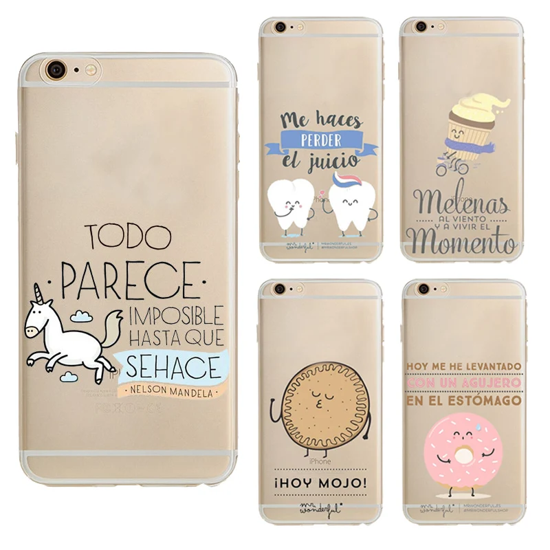 Moderador La selva amazónica Pegajoso Mr wonderful fundas para iphone 7 plus caso de lujo suave del silicio tpu  cubierta del teléfono de dibujos animados serie de casos para iphone 6 6 s  plus Shell - AliExpress