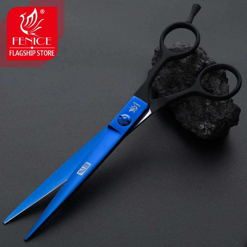 Fenice Professional Pet Dog Grooming Scissors 7 Inch Japan 440C Dog Shears Hair Cutting Straight Scissors