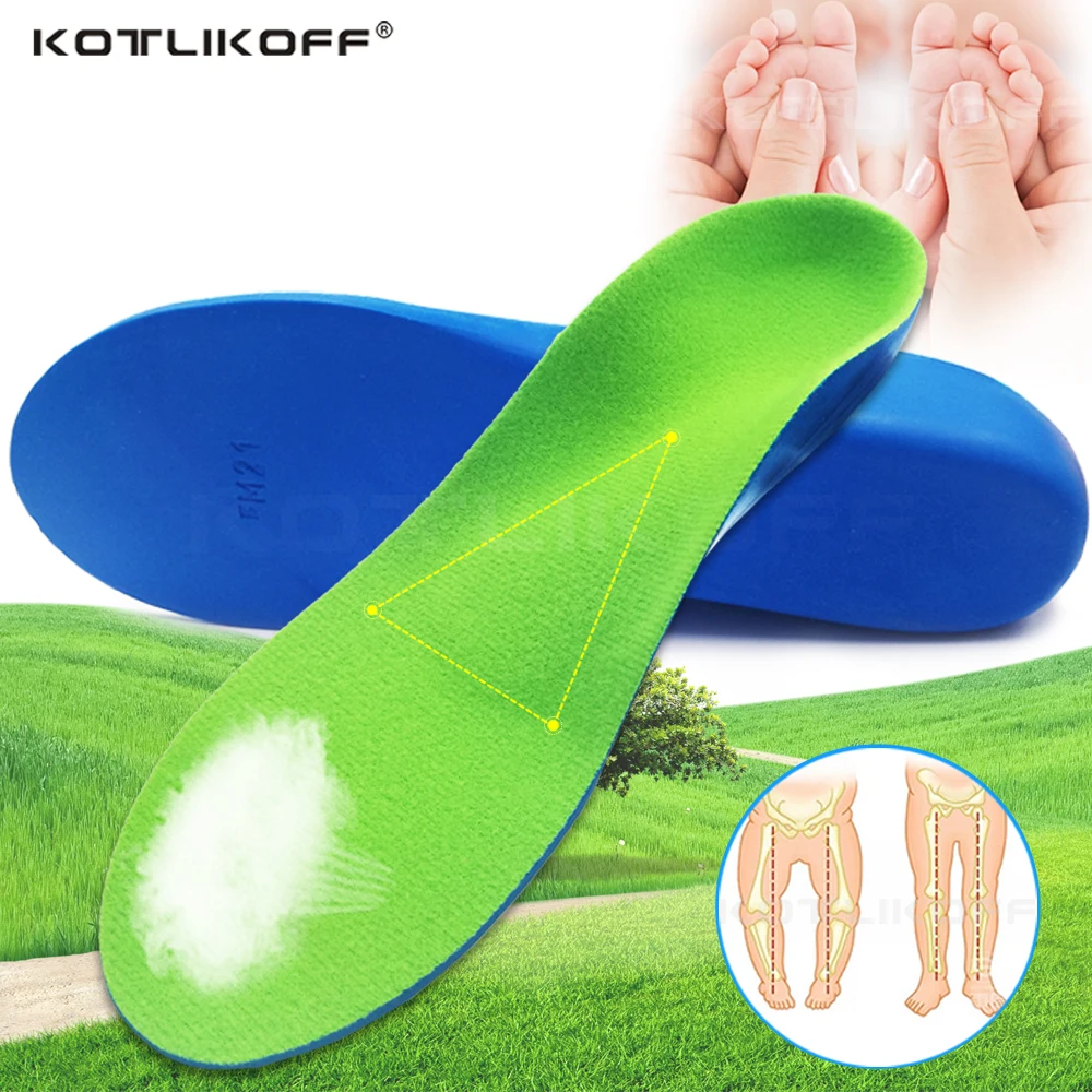 

EVA Kids Children High Arch Support Orthotics Flat Feet Corrective Insoles Shock Absorption Shoe Pads for Children Kids feet