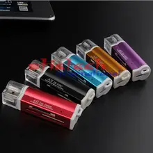 Dhl ИЛИ ems 500 шт Высокое качество USB 2,0 все в 1 мульти карт памяти для T-Flash MMC TF M2 Memory Stick