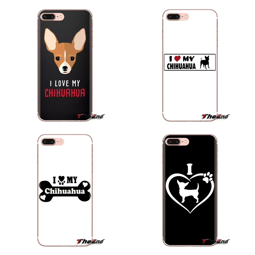 

Design I Love My Chihuahua Dog Pug Phone Housing For Huawei G7 G8 P7 P8 P9 P10 P20 P30 Lite Mini Pro P Smart Plus 2017 2018 2019