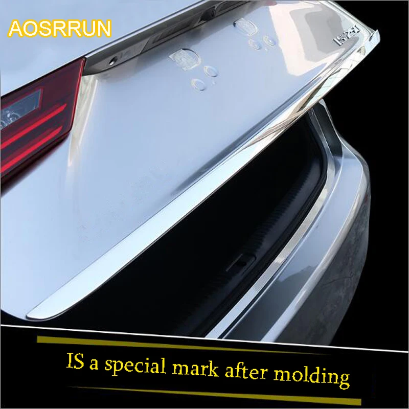 

AOSRRUN material The tail cover molding Article converted trunk bright stainless steel sequins For Lexus IS250 IS200