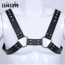 Iiniim женское белье для геев кожа Регулируемая Грудь Жгут Связывание формирователь костюм Корректирующее белье для мужчин s одежда для клуба