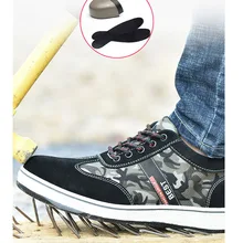 Рабочая обувь с масляными и кислотными вставками; защитная обувь; мужские ботинки со стальными носками и защитой от клещей; износостойкие защитные ботинки