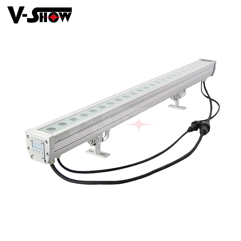 

1pc Outdoor Waterproof Led Bar Stage Light 24pcs 8w RGBW 4in1 Wall Washer Light Led Dmx Light For Landscape Lighting