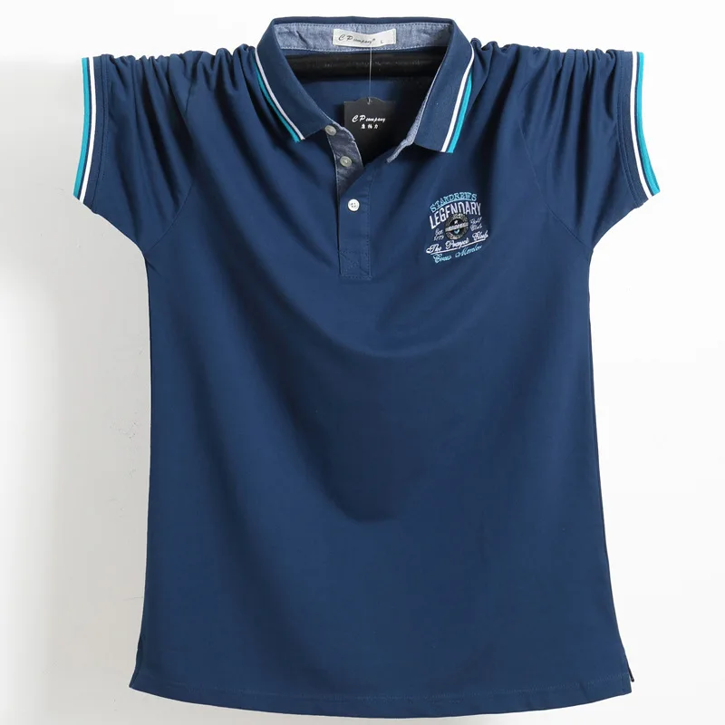 

2018 Summer Brand Plus Size 3XL 4XL 5XL Men T-shirt Lapel Fashion 100% Cotton Casual Top Solid Color Summer t shirt men