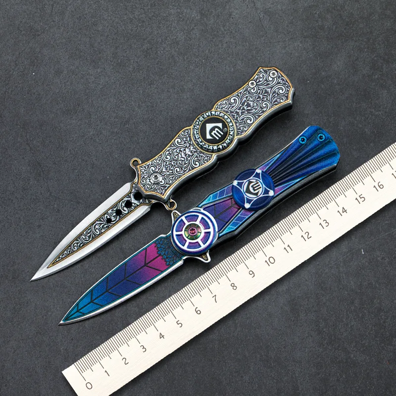 

Tactical folding knife foldable knife titanium Outdoor Hunting tools Stainless Steel Metalworking Switching blades Multifunction