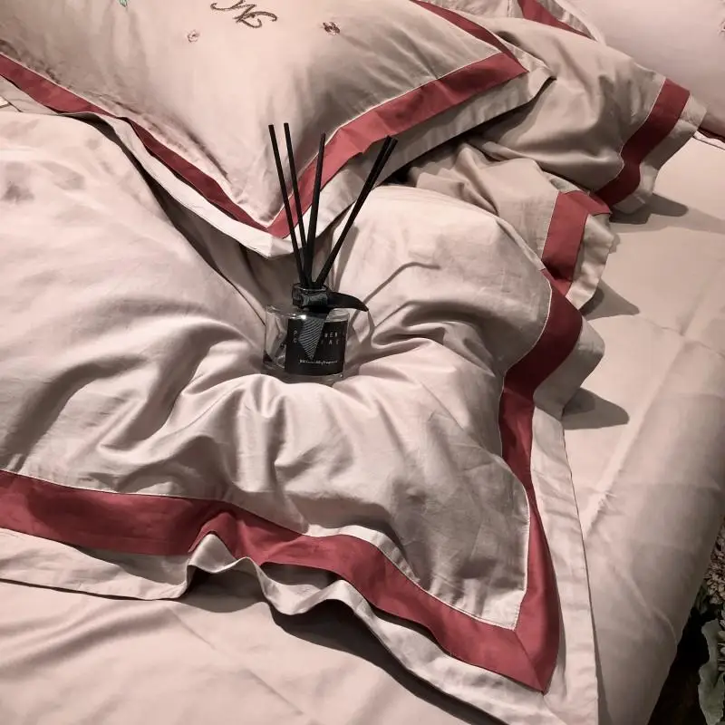4/7 шт. queen King size прелестный комплект постельных принадлежностей роскошный Египетский хлопок комплект простыней пододеяльник с покрывалом на резинке; комплект детского белья ropa de Кама