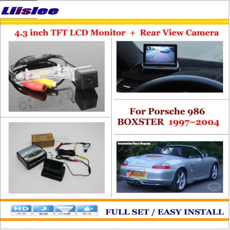 Liislee для Porsche 986 BOXSTER 1997~ 2004-In Car 4," цветной ЖК-монитор+ Автомобильная задний запасной камера = 2 в 1 парковочная система