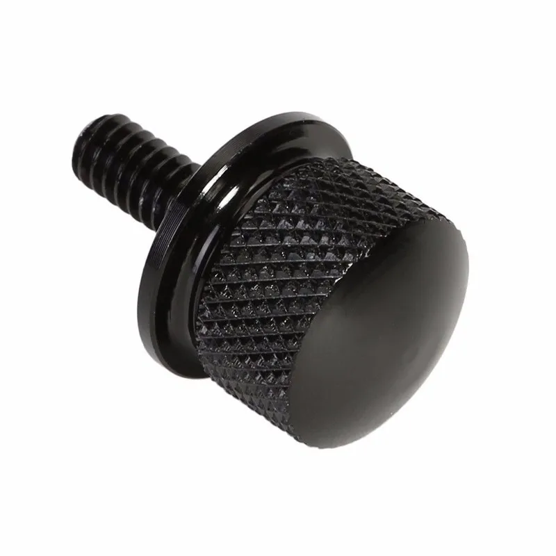 Seat Iron Cross Bolt Tab Screw Mount Knob Cover For Harley 3
