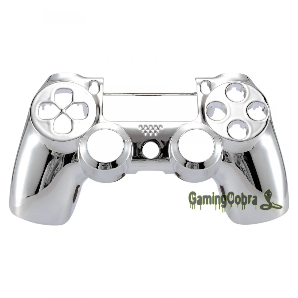 Серебристый Хром запасная деталь Крышка передняя часть корпуса для PS4 Pro тонкий контроллер JDM-040 JDM-050 JDM-055 # SP4FD03