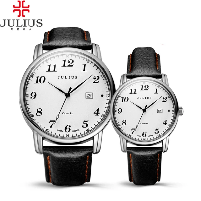 Top Julius Man Woman Couple Wrist Watch Big Fashion Hours Dress Bracelet Retro L Top Julius Man Woman Couple Wrist Watch Big Fashion Hours Dress Bracelet Retro L