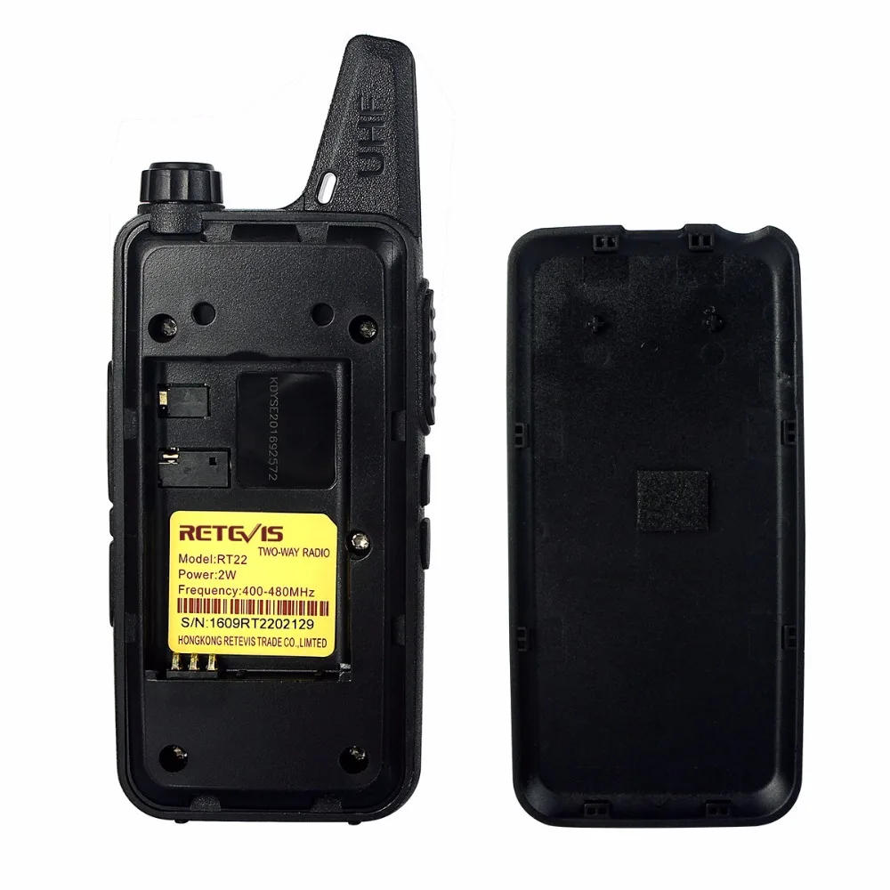2pcs Mini Walkie Talkie Retevis RT22 2W 16CH UHF VOX Scan Portable Ham Radio Hf Transceiver cb Radio Communicator Walkie-Talkie