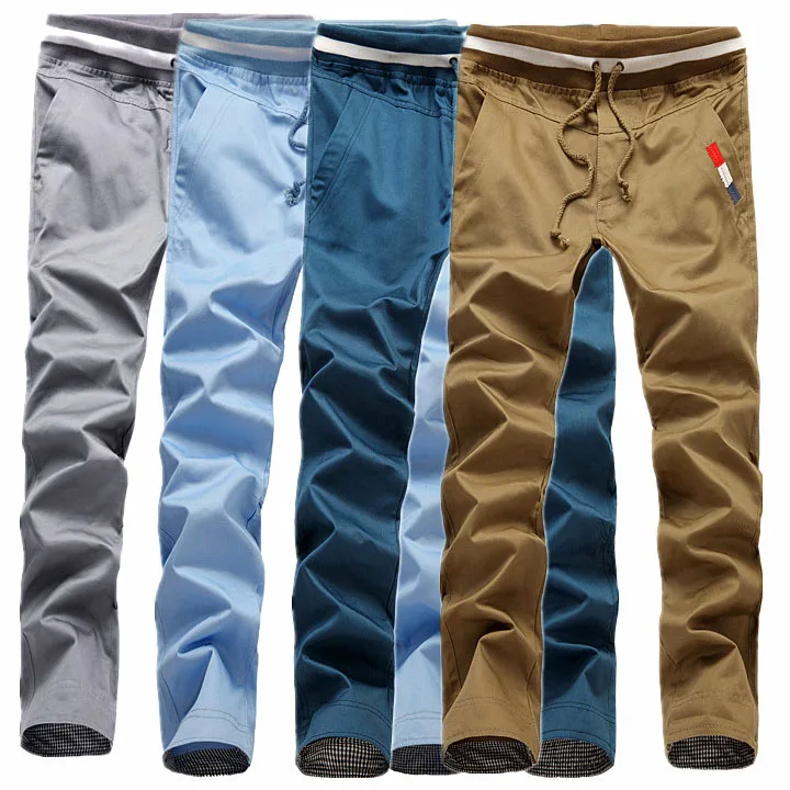 mens elastic waist chino pants