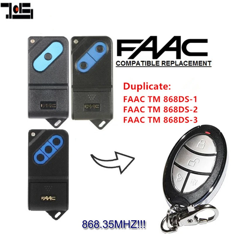 

For remote for duplicator FAAC TM 868DS-1,TM 868DS-2,TM 868DS-3 remote 868mhzl