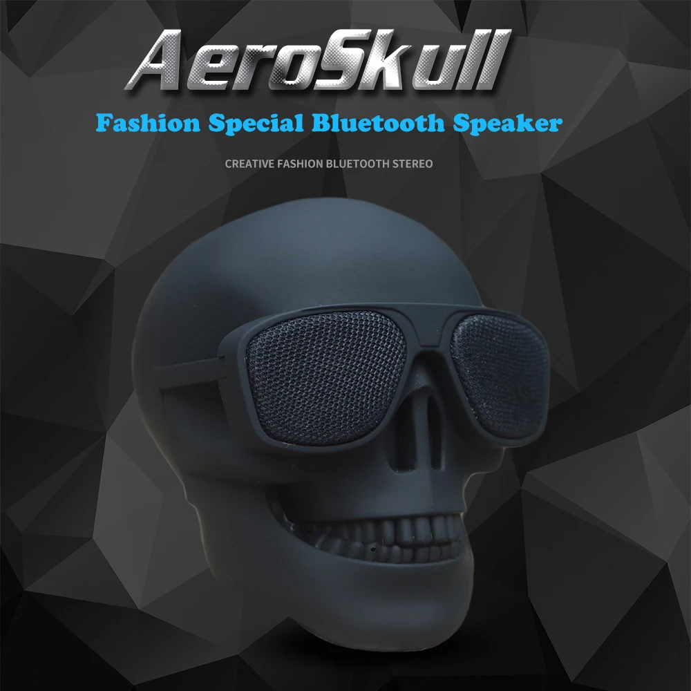 AeroSkull беспроводной Bluetooth динамик в форме черепа глубокий бас мобильный сабвуфер многоцелевой портативный динамик дропшиппинг