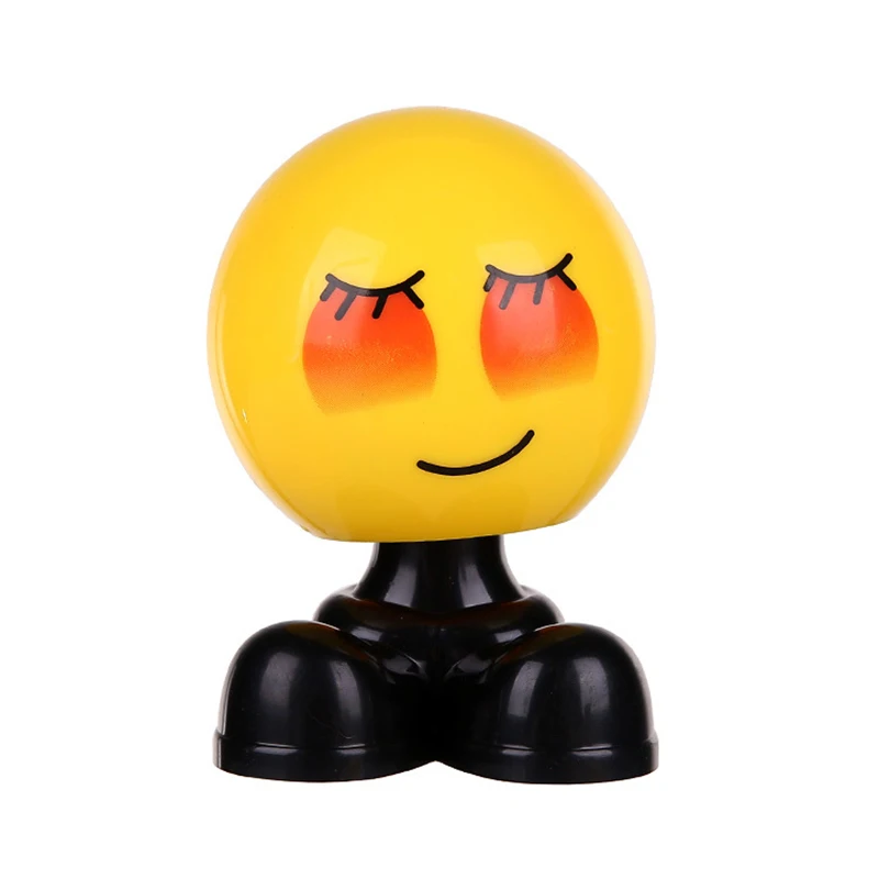 

Creative Car Shaking Head Ornaments Cute Personality Loading Car Emoticon Bag Jewelry Ornaments girl car accessories