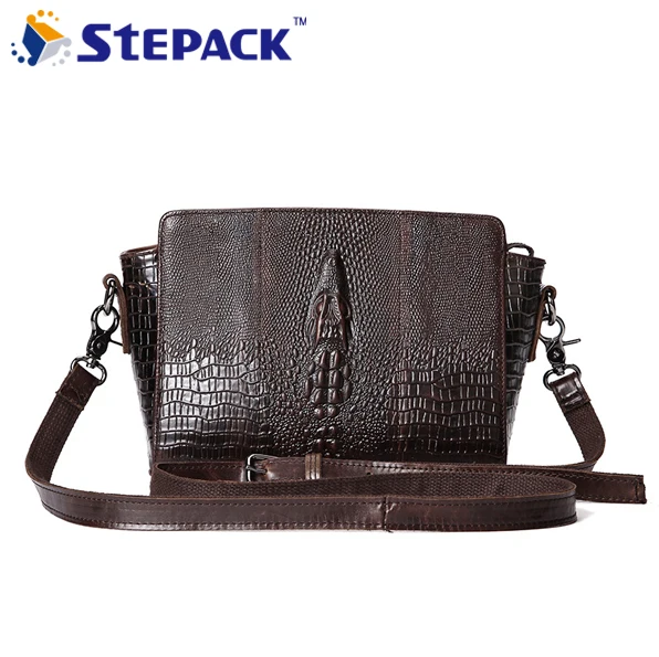 

Brand New Crocodile Grain Genuine Leather Women Messenger Bag Fashion Vintage Shell Famous Design Shoulder Bag WMB0223