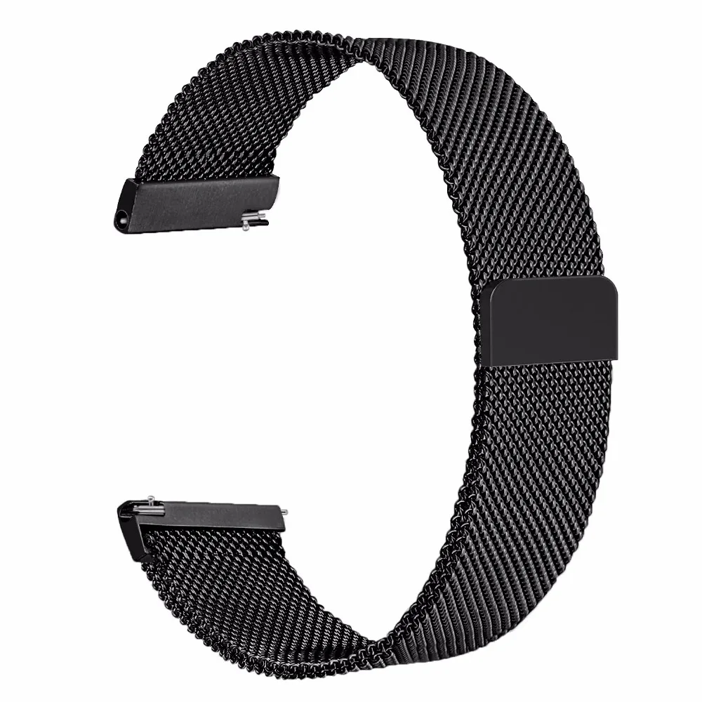 Миланский сетчатый ремешок и Нержавеющая сталь ремешок для часов 20 мм для samsung Galaxy Watch 42mm Active Шестерни Спорт S2 классический магнитный