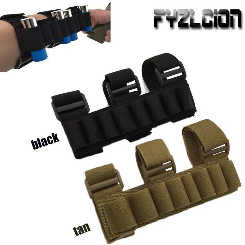 

New Tactics 8 Round Gun Shell Detachable Arm Ammo Bag 1000D Nylon Lightweight Arm with Elastic Ammunition Bag for Hunting Game