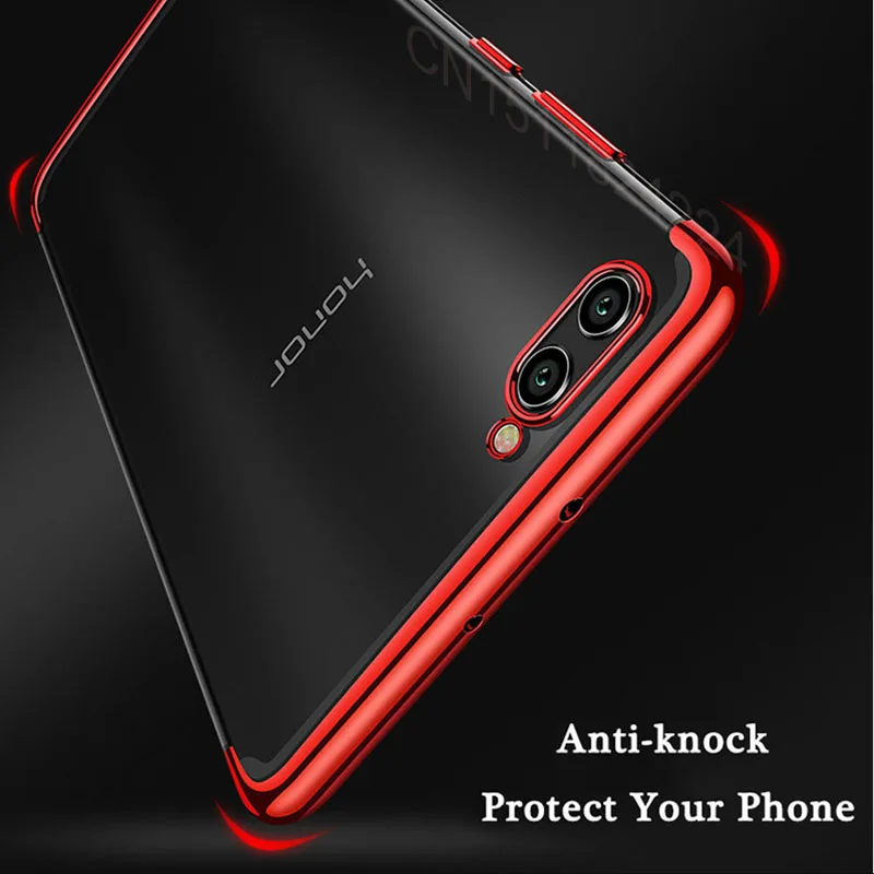 Soft Silicone For huawei p smart Case Slim plating transparent Protective Back cases For Huawei (6)