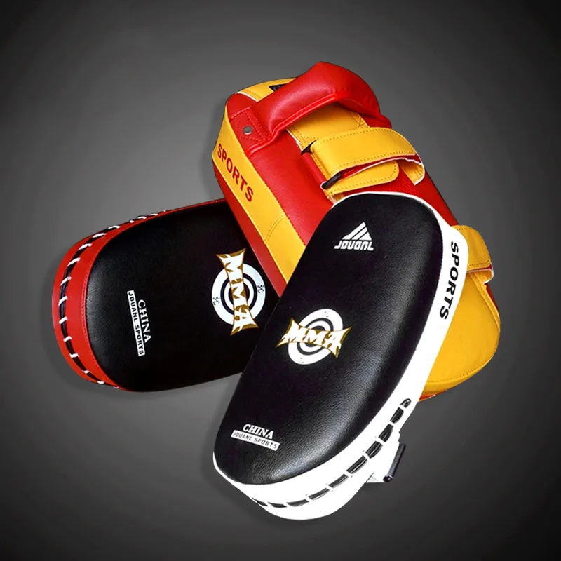 

Hi Quality Fitness Boxing Target Muay Thai MMA Boxing Punch Pads Taekwondo Sanda Train Target PU Leather Mitts for Kick Fighting