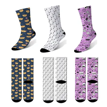 

1Pair high Quality Cotton Socks Women Men's Art Funny Creative Funny Cartoon Cat Animals Breathable Socks For Women 6JQ-ZWL13