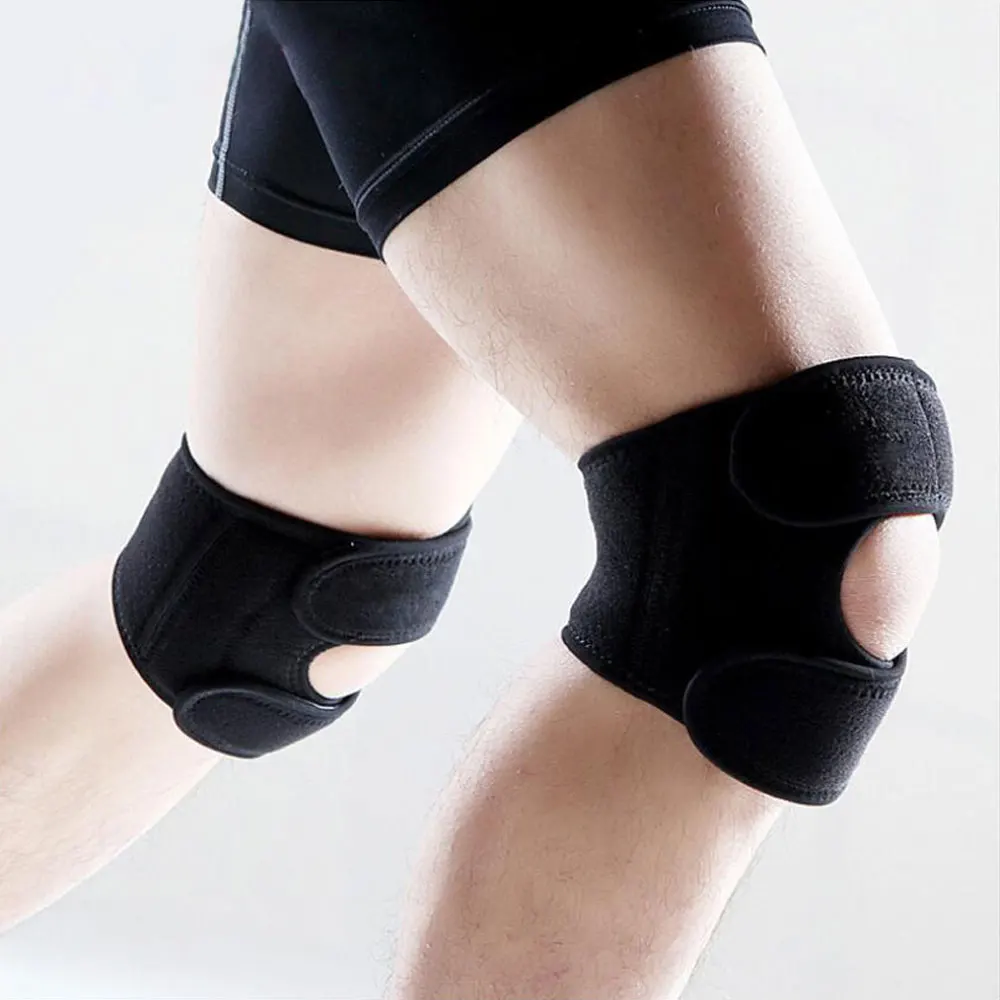 

Adjustable Sports Training Elastic Knee Support Brace Patella Knee Pads Breathable Wearable Hole Kneepad Safety