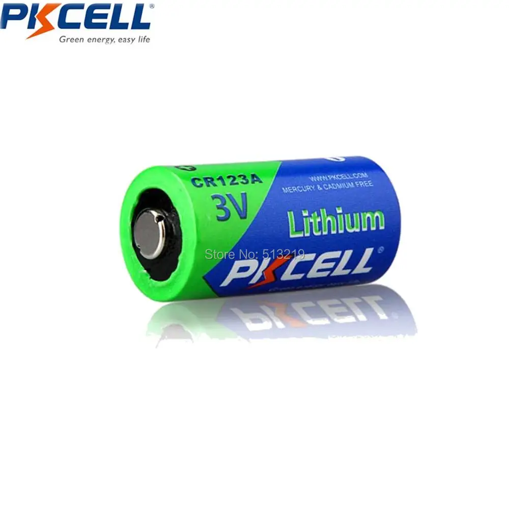 20 X PKCELL CR123A 3v батарея CR 123A CR17345 KL23a VL123A DL123A 5018LC EL123AP литий-аккумуляторные батареи