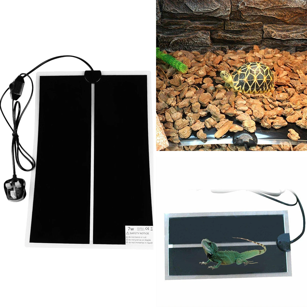

5/7/14W Terrarium Reptiles Heat Mat Climbing Pet Heating Warm Pads Adjustable Temperature Controller Mats Reptiles Supplies