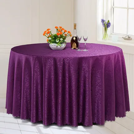 Классическая жаккардовая круглая скатерть из полиэстера квадратная для