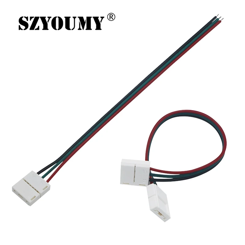 SZYOUMY 3-контактный соединитель PCB Solderless Угловые соединители 1 2 зажима для 10 мм