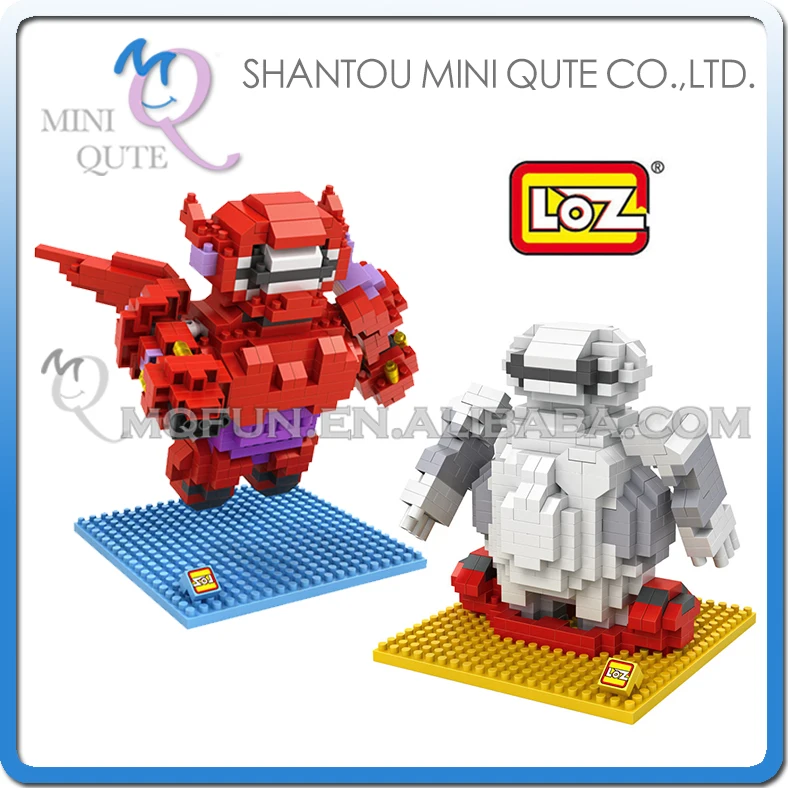 Мини Qute LOZ kawaii 2 стиля большой герой 6 baymax пластиковые строительные блоки кирпичи