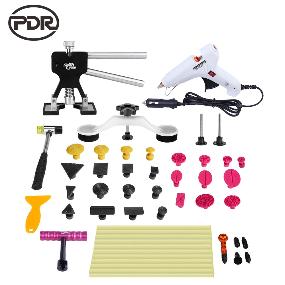 

PDR Tools Paintless Dent Repair Dent Removal Auto Repair Tools Hail Damage Repair Dent Puller Kit Dent Lifer Fungi Suction Cups
